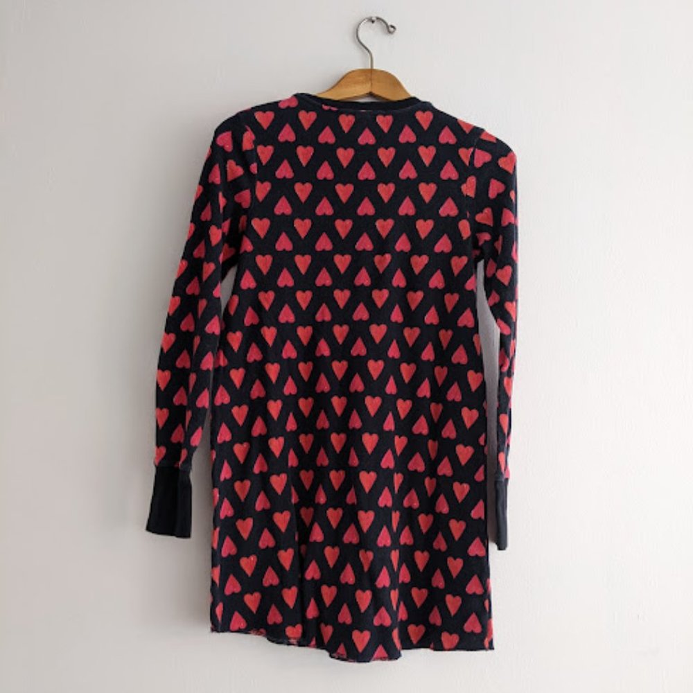 Victoria's Secret Black and Red Heart Henley Dress Size M - Picture 5 of 9